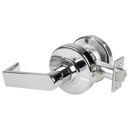 Schlage Grade 1 Exit Lock, Rhodes Lever, Non-Keyed, Bright Chrome Finish, Non-Handed ND25D RHO 625
